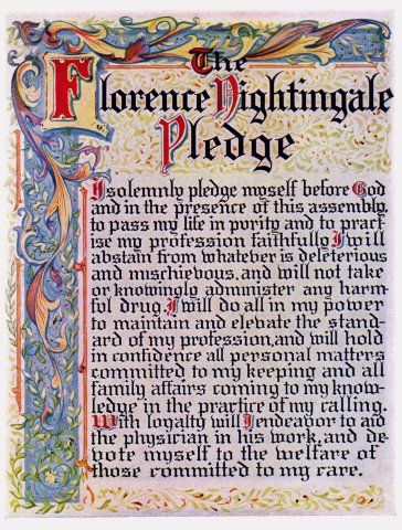 Florence Nightingale Pledge Nightingale Pledge, Vintage Nursing, Nurse Things, Nurse Ratched, Nursing Fun, Nursing History, Nurse Photos, Nursing Board, Nursing Life