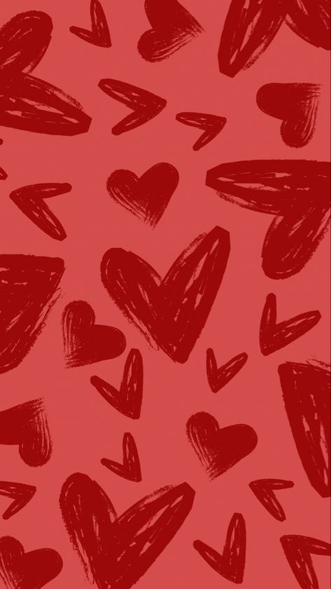 #wallpaper #wallpaperforyourphone #hearts Red Hearts Wallpaper Aesthetic, Red Illustration Aesthetic, Red Valentines Wallpaper, Colourful Widgets, Spotify Artwork, Red Heart Background, Red Heart Wallpaper, Valentines Wallpaper Iphone, Hearts Background