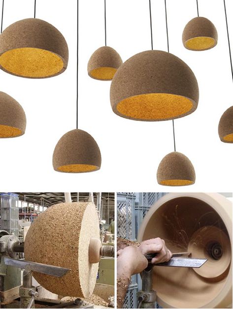 Cork Lighting, Cork Lamp, Cork Furniture, Cork Light, Cork Design, Sustainable Lighting, Eco Decor, Diy Wall Art Decor, Design Blogs