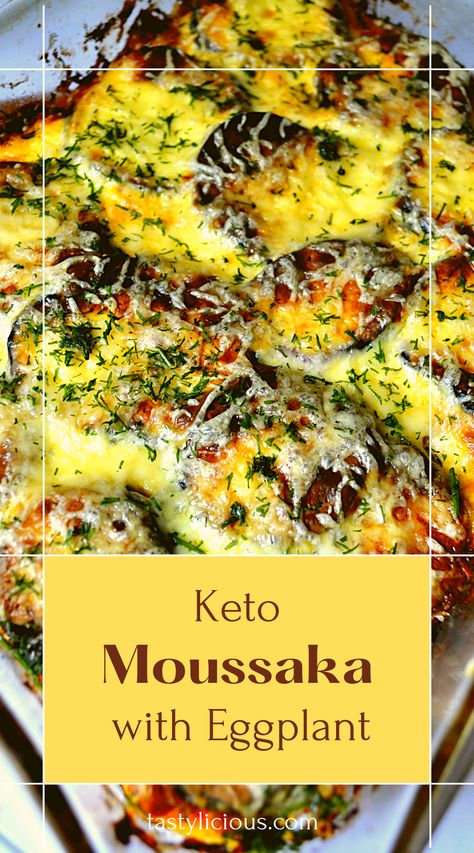 Keto Moussaka Recipe is a low carb | Keto moussaka with eggplant is full of low carb ingredients | How to Make Low Carb Moussaka Mousaka Recipe Keto, Mousaka Recipe Greek Keto, Keto Moussaka Recipe, Keto Musaka Recipe, Low Carb Moussaka, Keto Aubergine Recipes, Low Carb Egg Plant Recipes, Keto Bechamel Sauce, Eggplant Keto Recipes