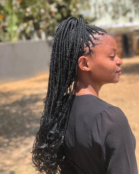 Knotless braids with ponytail 🔥🔥🔥🔥 Knotless Braids In A Ponytail, Braids With Ponytail, Braids In A Ponytail, A Ponytail, Knotless Braids, Braids, On Instagram, Quick Saves, Instagram