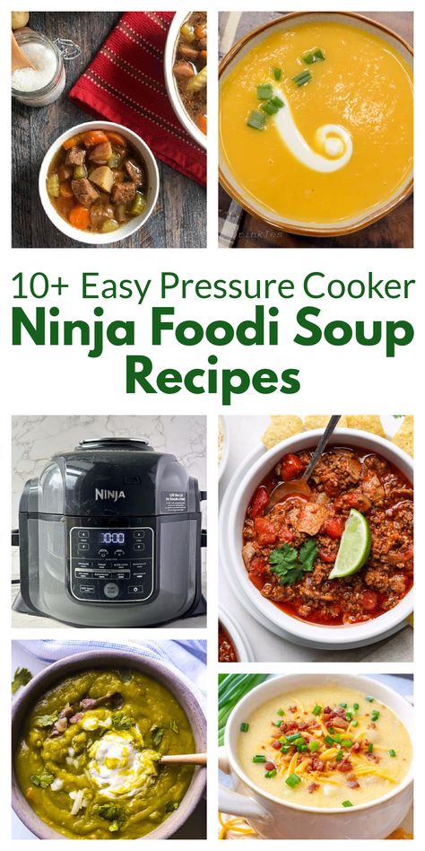 Ninja Foodi pressure cooker and different Ninja Foodi soup recipes that can be made using the Foodi pressure cook function Ninja Foodi Pro Pressure Cooker Recipes, Ninja Foodi Deluxe Recipes, Ninja Slow Cooker Recipes, Ninja Foodi Soup Recipes, Ninja Foodi Possible Cooker Pro Recipes, Ninja Foodi Pressure Cooker Recipes, Easy Ninja Foodi Recipes, Stovetop Recipes, Ninja Foodi Recipes