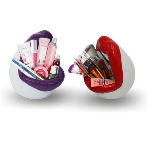 Ceramic Makeup Organizers and Jewelry Holder - Bathroom Accessories Keyring Lipstick Storage – Cosmetic Display Case #JewelleryStand #EarringOrganizer #HomeDecor #MakeUpOrganizer #JewelryHolder #JewelryStand #CeramicPlanter #RingEarringsHolder #MakeupOrganizer #AshTray Lipstick Storage, Makeup Organizers, Aesthetic Space, Makeup Holder, Cosmetic Display, Make Up Organiser, Beauty Storage, Earring Organizer, Lipstick Holder