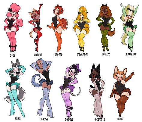 The Puppettes Art, The Puppettes Savannah Alexandra, Fluffy Character Design, The Puppettes, Savannah Alexandra Art, Fun Character Poses, Animal Oc Art, Adopts Oc, Outfits To Draw Your Oc In