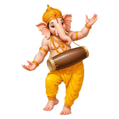 Elephant Png Image, Ganesha Dancing, Dancing Ganesha, Digital Decorations, Elephant Illustration, Baby Ganesha, Png Free Download, Lord Murugan, Music Decor