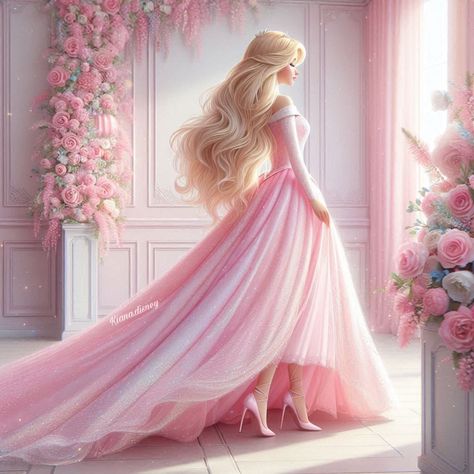 Aurora Disney Princess Aurora Wallpaper, Princess Aurora Hair, Disney Princess Pfp, Modern Aurora, Disney Princess Gowns, Aurora Hair, Fairy Gown, Disney Princess Aurora, Disney Princess Artwork