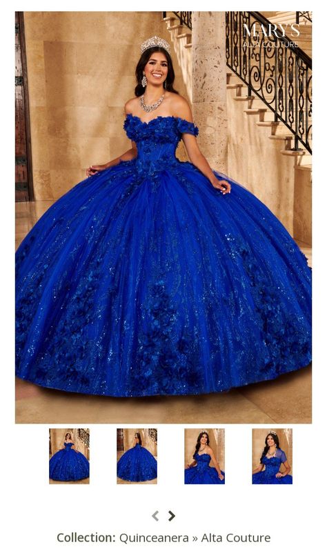 Royal Blue 15 Dresses Quinceanera, Thirteen Party, Blue Sweet Sixteen, Royal Blue Quinceanera Dresses, Blue Wedding Dress Royal, Royal Blue Quince, Royal Blue Quinceanera, Xv Dresses, Blue Sweet 16