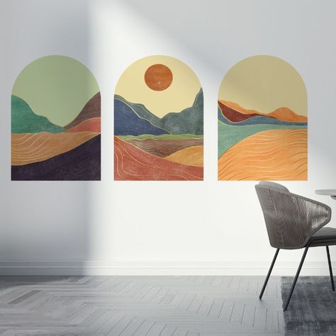 Set of mid century modern minimalist art print. Landscape background with line art pattern vector. abstract mountain template with geometric pattern


PRODUCT SIZES:

• Large Size: 114'' x 53 '' ( 291 x 135 cm )
• Medium Size: 76'' x 35'' ( 195 x 90 cm )
• Small Size: 50'' x 23'' ( 128 x 60 cm ) Watercolor Mural, Fern Wallpaper, Modern Wall Decals, Diy Wall Stickers, Abstract Mountain, Geometric Wall Decor, Minimalist Art Print, Mid Century Modern Walls, Geometric Decor