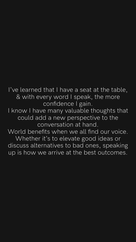 Table Quotes, A Seat At The Table, Seat At The Table, Motivation App, More Confidence, Power Of Love, The Power Of Love, At The Table, New Perspective