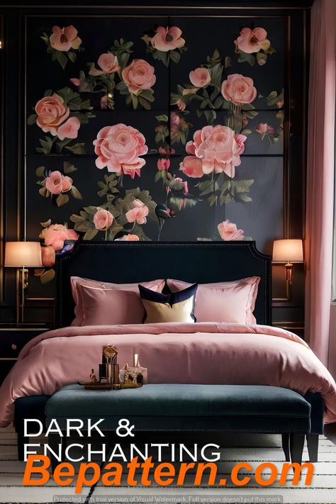 Chic Noir: Stylish Dark Home Decor Trends 2024
Bepattern.com Magenta Bedrooms, Kitchen Wall Decorating Ideas, Feminine Bedrooms, Pink Wallpaper Bedroom, Enchanting Bedroom, Feminine Room, Home Wall Colour, Rose Bedroom, Wall Decorating Ideas