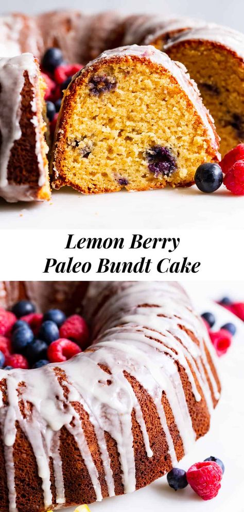 Gluten Free Bundt Cake, Paleo Baking Recipes, Bunt Cake Recipe, Lemon Blueberry Bundt Cake, Paleo Carrot Cake, Blueberry Bundt Cake, Paleo Cake, Baking With Coconut Flour, Dairy Free Cream Cheese