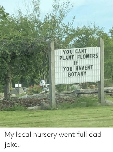 Have you botany yet?  Come on out on Monday, May 18 to Austintown Township Park for a special drive thru market.  Redefine the Vine will have your tomato plants! Gardening Jokes, Clean Humor, Store Signs, What’s Going On, Dad Jokes, Funny Signs, A Sign, Tumblr Funny, Bones Funny