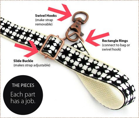 How to Make an Adjustable Strap | Sew4Home Sew Bags, Adjustable Bag Strap, Yoga Mat Strap, Inkle Loom, Bags Diy, Sewing Bags, Fabric Ideas, Crochet Items, Bag Ideas