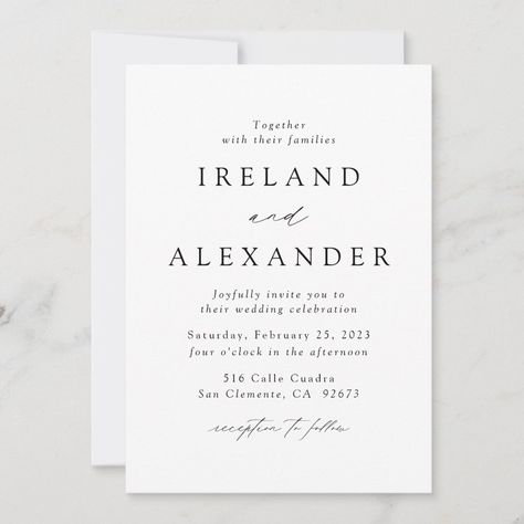 Classic Wedding Invitations Elegant, White Engagement Party, Timeless Wedding Invitations, Classic Elegant Wedding, Silver Wedding Invitations, Black And White Wedding Invitations, White Wedding Invitations, Wedding Anniversary Invitations, Classic Wedding Invitations