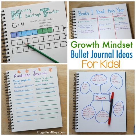 Growth Mindset Bullet Journal Ideas for Kids – Frugal Fun For Boys and Girls Journal Ideas For Kids, Bullet Journal For Kids, Summer Journal, Mindset Activities, Growth Mindset Activities, Bullet Journal Font, Bullet Journal Ideas, Kids Journal, Journaling Ideas