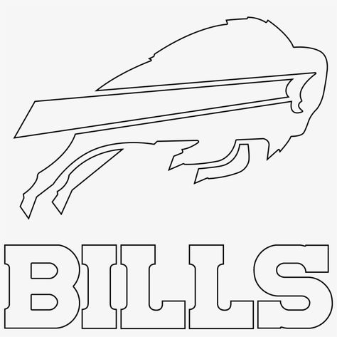 Buffalo Bills Coloring Pages, Buffalo Bills Stuff, Football Coloring Pages, Buffalo Bills Shirt, Buffalo Bills Logo, Bills Shirts, Logo Outline, Bills Logo, Buffalo Football