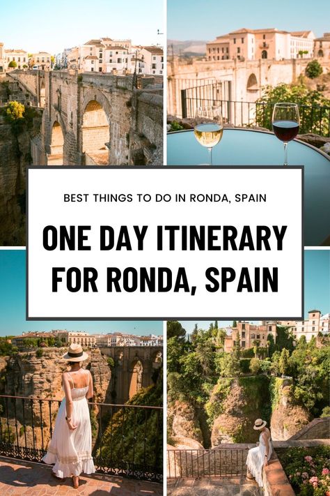 Discover the best things to do in Ronda, Spain, including top restaurants and a local expert’s guide. Find the best places to see in 24 hours, with detailed opening hours and ticket info. Save this pin to your travel board! Ronda Spain, Spain Itinerary, South Of Spain, Andalusia Spain, Southern Spain, Top Restaurants, Europe Travel Destinations, Opening Hours, Cultural Experience