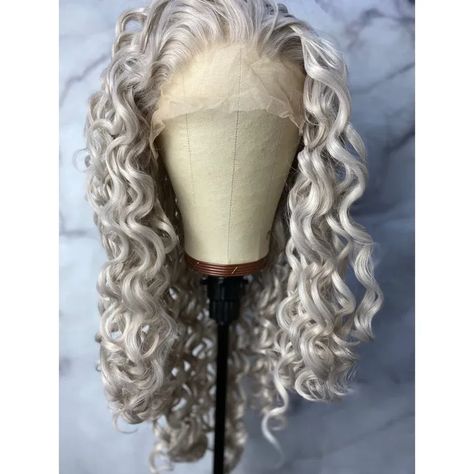 Silver Wig,Curly Wig,Grey Hair Wig,Grey Lace Front Wig,Cosplay Hair Wigs,Wig Silver Gray Human Hair Wigs, Long Curly Hair Color, Style Long Curly Hair, Grey Lace Front Wig, Hair Color Silver, Silver Wig, Curly Hair Color, Gray Wig, Blonde Weave