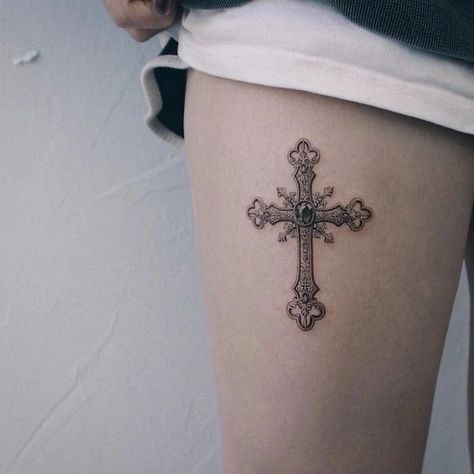 Awesome Tattoo Ideas, Unique Cross Tattoos, Small Meaningful Tattoos For Women, Tattoo Ideas Female Meaningful, Awesome Tattoo, Meaningful Tattoos For Women, Small Meaningful Tattoos, Red Ink Tattoos, Tattoo Ideas Female