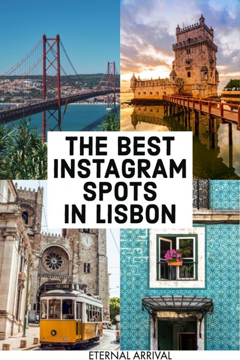 27 of the Best Instagram Spots in Lisbon - Eternal Arrival Lisbon Instagram, Lisbon Bucket List, Lisbon Photography, Lisbon Tram, Things To Do In Lisbon, Lisbon Travel Guide, Portugal Trip, Pink Street, Instagram Places