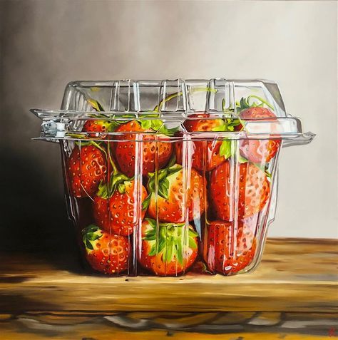 Food Artwork, Painting Fine Art, Fruit Food, Food Painting, Fruit Painting, A Level Art, Hyperrealism, Best Fruits, Still Life Art