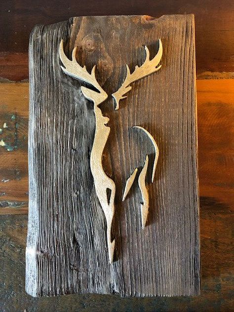 Rustic Wood Crafts, Wood Craft Patterns, Laser Cut Wood Crafts, Barn Wood Crafts, Wood Craft Projects, Wood Art Projects, Dremel Wood Carving, Metal Art Diy, Metal Art Sculpture