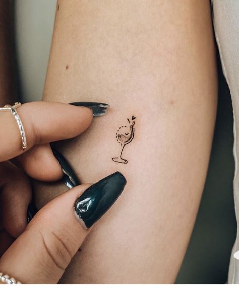 Wine Glass Tattoo Small Friends, Wine Glass Tattoo, Wine Tattoo, Inner Arm Tattoos, Inner Arm Tattoo, Cool Wrist Tattoos, Petite Tattoos, Friendship Tattoos, Classy Tattoos