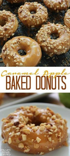 Baked Caramel Apple Donuts Recipe! Homemade Donuts for an easy breakfast or dessert recipe for Fall and Thanksgiving! Apple Donuts Recipe, Baked Caramel Apples, Baked Breakfast, Homemade Donuts Recipe, Baked Caramel, Fall Fun Food, Coconut Dessert, Apple Donuts, Baked Donut Recipes