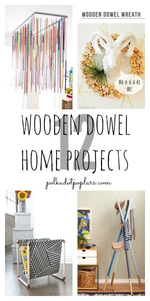 12 Wooden Dowel Home Project Ideas Diy Dowel Projects, Dowel Rod Crafts, Wooden Dowel Crafts, Dowel Projects, Recycle Craft, I Spy Diy, Diy Home Accessories, Funky Home Decor, Craft Corner