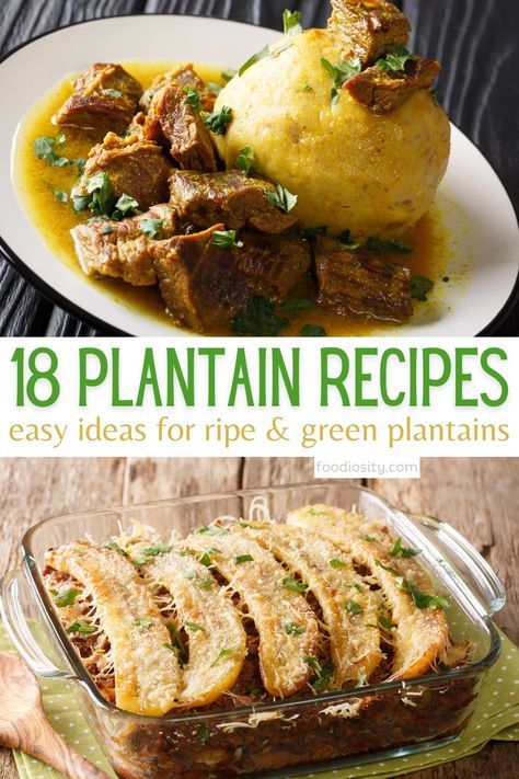 18 Plantain Recipes To Try Next - Foodiosity Plantain Dessert Recipes, Paleo Plantain Recipes, Plantain Recipes Healthy, Plantain Benefits, Grilled Plantains, Plantain Bread, Baked Plantains, Sweet Plantains, Plantain Recipes