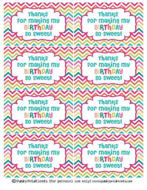 free printable chevron birthday tags Classroom Birthday Treats, Birthday Tags Printable, School Birthday Treats, Birthday Treat Bags, Happy Birthday Tag, Shopkins Party, Birthday Goodie Bags, Classroom Birthday, Birthday Labels