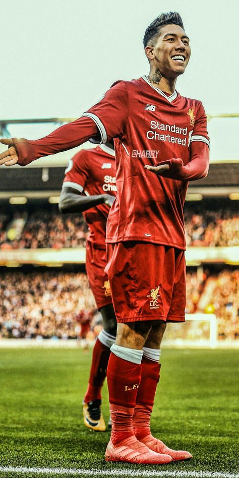 Bobby Firmino, Your Name Wallpaper, Liverpool Team, Liverpool Wallpapers, Football Or Soccer, Team Goals, Soccer Memes, Real Madrid Football, Retro Football Shirts