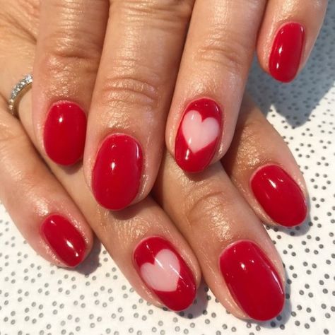 ❀❀❀❀❀❀❀❀ Bi Nails, Heart Nail, Blue Nail, Red Nail, Nail Swag, Diy Nail Art, Minimalist Nails, Heart Nails, Dream Nails