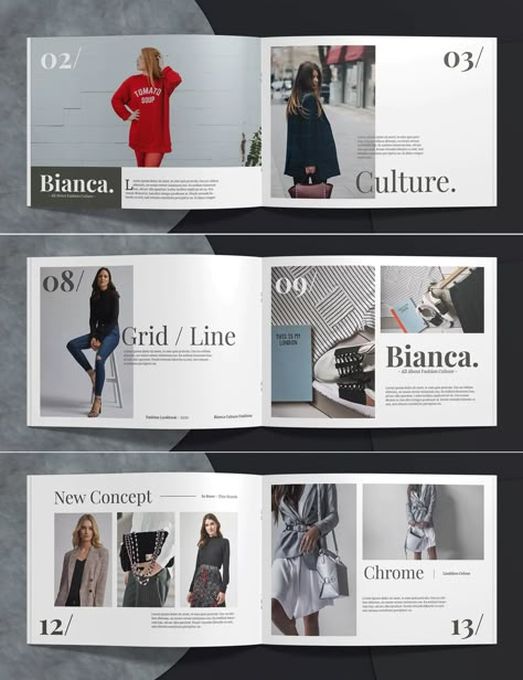 Clothing Brand Catalogue, Clothing Catalogue Design Layout, Catalog Clothing Design, Lookbook Design Layout Catalog, Clothing Catalog Design Layout, Cloth Catalogue Design, Magazine Catalog Design, Clothing Magazine Layout, Catalog Design Layout Fashion