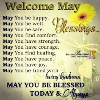 Let's start off this #newmonth of #MAY with a little #PRAYER I thank you God for bringing us into this new month. May your prayers be answered this month and may God’s light never fade from your heart #Amen #ThankyouGod #WelcomeMay #Blessings #HappyMay #dailymotivation #Pray May Month Quotes, New Month Greetings, Hello May Quotes, New Month Wishes, New Month Quotes, Welcome May, May Quotes, Monthly Quotes, Good Morning Quotes For Him