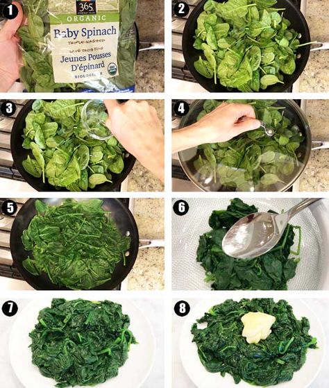 Lemon Healthy Recipes, Steamed Spinach Recipes, Best Way To Cook Fresh Spinach, How To Cook Spinach Leaves, How To Cook Spinach On The Stove, How To Steam Spinach, Steam Broccoli On Stove Without Steamer, Steam Spinach, Sauted Spinach Recipes Garlic