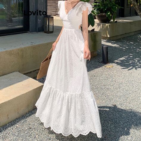 Lover Dresses 😍😊🌸 Shopee Link: https://shope.ee/6fKKYdmwIN #FreeShippingArawAraw #ootd #lovito #dress #dressup #dresses #dressoftheday #DressToImpress #maxidress #summerdress #formaldress Floral Long Dress, Sweet Dresses, Holiday Dresses Women, Backless Midi Dress, Dress Women Elegant, Floral Dresses Long, Embroidery Floral, Summer Clothing, Vestido Casual