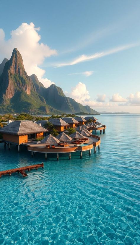 Aerial view of Bora Bora luxury resorts Luxury Honeymoon Suite, Bora Bora Hotels, Bora Bora Vacation, Bora Bora Resorts, Honeymoon Inspiration, Best Honeymoon Destinations, Luxury Honeymoon, Beach Hotel & Resort, Most Luxurious Hotels