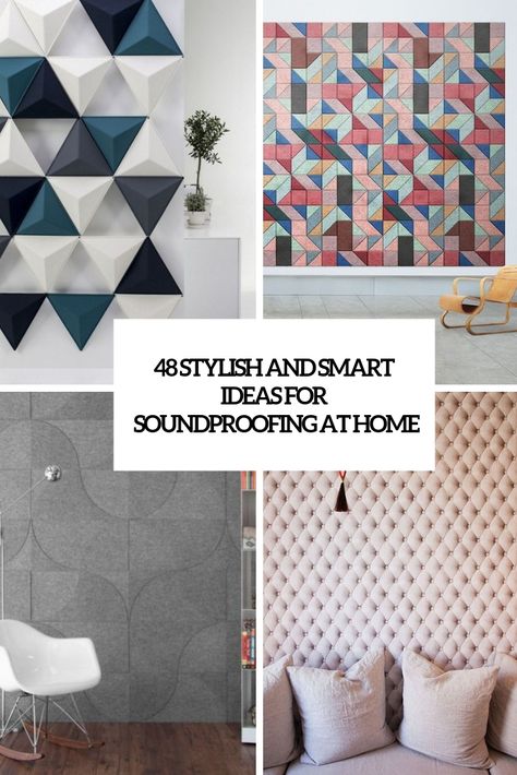 stylish and smart ideas for soundproofing at home cover Soundproof Wall Design, Bedroom Soundproofing Ideas, Decorative Sound Proofing, Sound Dampening Ideas, Stylish Soundproofing, Wall Soundproofing Ideas, Sound Dampening Decor, Sound Panels Decorative, Nap Area