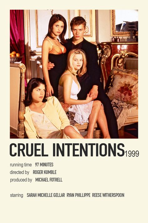 Movie poster Movie Collage, Movies To Watch Teenagers, Step Siblings, Iconic Movie Posters, Love Is Blind, Cruel Intentions, Girly Movies, Film Posters Minimalist, American Teen