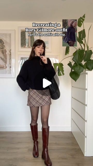 Sabrina on Instagram: "Recreating a Rory Gilmore outfit 🍂🍁 . . . #gilmoregirls #autunnoutfit #autumnfashion #fallfashion" Rory Gilmore Best Outfits, Autumn Outfits Rory Gilmore, Rory Gilmore Outfit Inspo Fall, Gilmore Outfits, Rory Gilmore Outfits Season 1, Cute Fall Outfits Rory Gilmore, Lorelei Gilmore Outfits, Rory Gilmore Outfits, Lorelai Gilmore Outfits