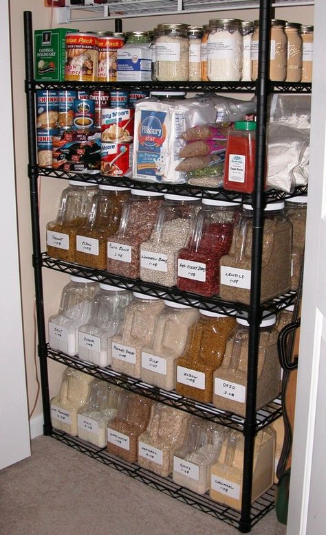 Diy Food Storage, Prepper Pantry, Survival Food Storage, Preppers Pantry, Emergency Preparedness Food, Emergency Food Storage, Canned Food Storage, Long Term Food Storage, Emergency Preparedness Kit