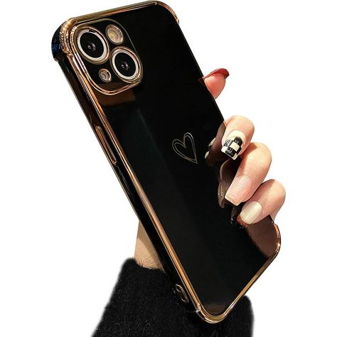 Electricité > Domotique, automatismes et sécurité > Autre accessoire de domotique FVO, 【Compatibilité】 pour iPhone 13 (6,1 pouces) 【Design Élégant】 Les bords dorés et le motif cœur mignon rendent la iPhone 13 coque simple mais à la mode; beau cadeau pour les filles et les femmes. 【Coque en Silicone】 Matériau en silicone flexible et souple, facile à installer et à retirer; protège le téléphone des rayures, des chocs et des chutes. 【Protection de l'écran et de la caméra】 Les bords surélevés offren Coque Iphone 13, Coque Iphone, Phone Ring, Iphone 13, Iphone, Electronic Products, Art