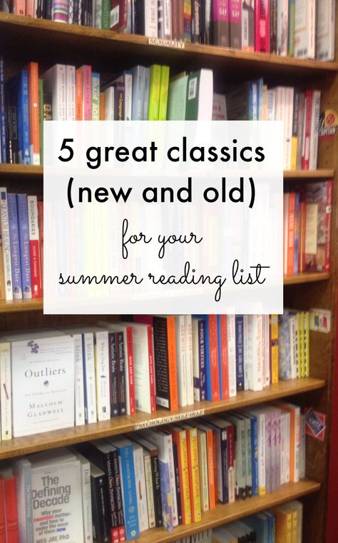 Not all classics are dreary and dusty! These 5 favorites (new AND old) are good enough to read at the beach. Classic Books To Read, Classics To Read, Reading Guide, Summer Reading Lists, Literature Books, Beach Reading, Reading Material, Famous Books, What To Read