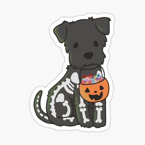 ncdoggGraphics Imprimibles Halloween, Trening Sztuk Walki, Halloween Wallpaper Iphone, Halloween Drawings, Theme Halloween, Kawaii Halloween, Stickers For Sale, Dog Stickers, Animal Stickers