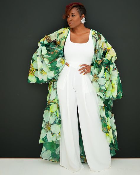 Chic meets green! 🌱 What’s your favorite item from our latest drops?! #goldenchic #greenlover #summerdrops Green Kimono Outfit, Beach Kimono Outfit, Sleeveless Kimono, Floral Duster, Kimono Outfit, Long Sleeve Kimono, Beach Kimono, Wide Leg Romper, Curvy Style