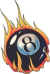 Eightball Tattoo, Flaming 8 Ball, 8 Ball Tattoo, Pool Tattoo, Japanese Tiger Tattoo, Ball Tattoo, Rose Drawing Tattoo, Tattoo Health, Eight Ball