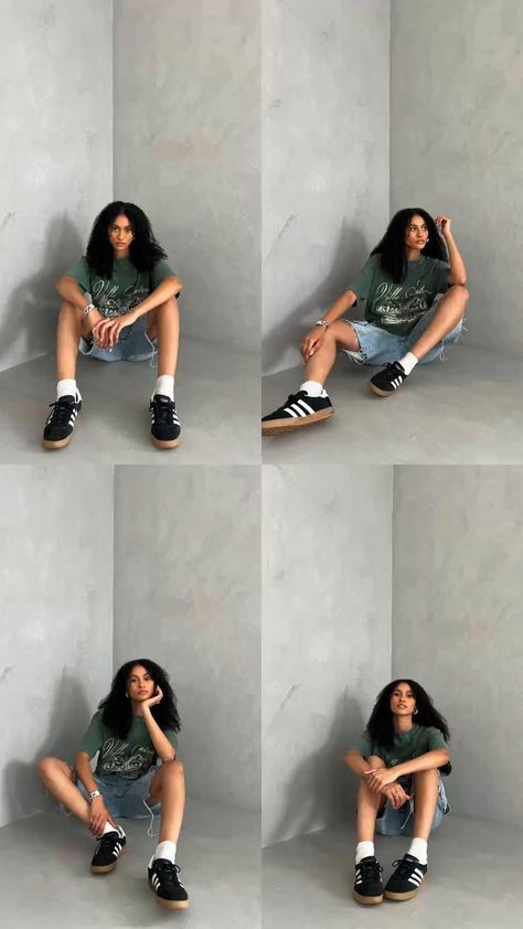 Streetwear Poses Women, Model Street Style Photoshoot, Streetwear Photoshoot Ideas, Media Coursework, Clothing Shoot, Streetwear Poses, Outfit Ideas Streetwear, Street Wear Aesthetic, Street Fashion Photoshoot