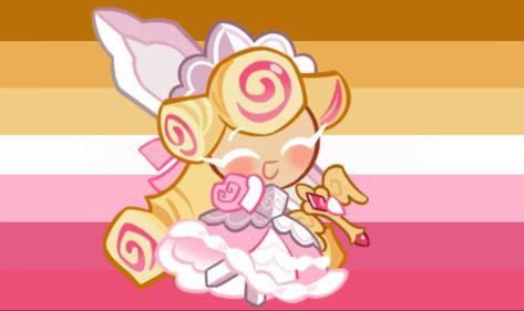 Kouign Amann Cookie Run, Kouign Amann Cookie Run Kingdom, Kouign Amann Cookie, Crk Pfps, Cookie Kingdom, Kouign Amann, Pink Cookies, Cookie Games, Cookie Run Kingdom