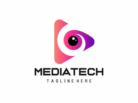 Mediatech Logo Vector, Logo for media business, technology Media Logo Design Ideas, Creative Media Logo, Media Production Logo, Media Company Logo, Social Media Logo Design, Vv Logo, Japan Text, Digital Media Logo, Media Logo Design